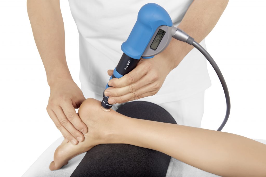 Shockwave therapy treatment.
